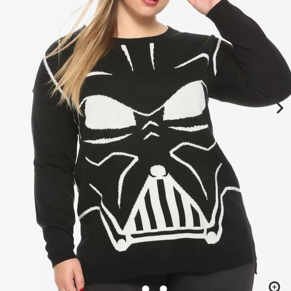 Her Universe 3X Darth Vader Star Wars Intarsia Plus Sweater - Picture 1 of 6